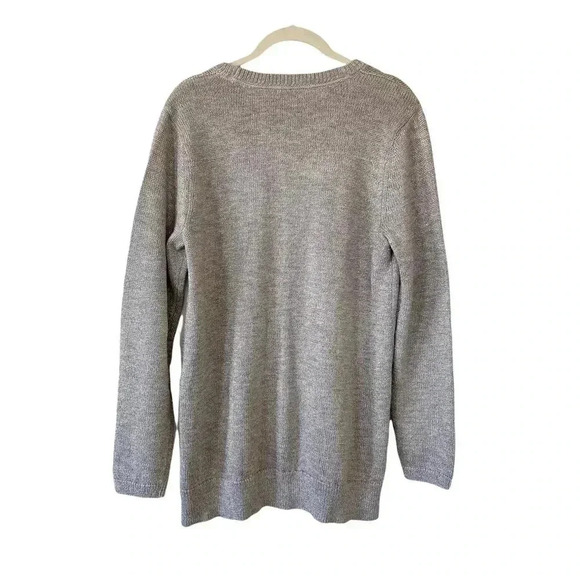 J. Jill Metallic Threads Crewneck Sweater Size Medium Long Sleeves Casual - Picture 4 of 9